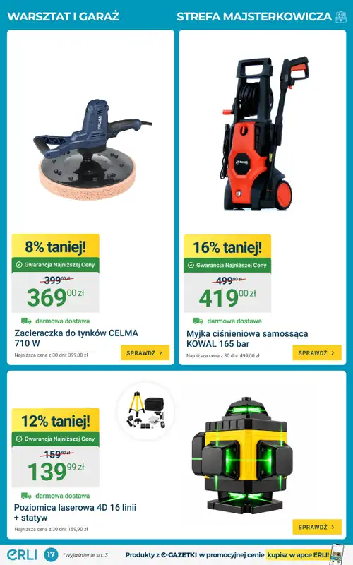 ERLI - gazetka promocyjna Gazetka od poniedziałku 12.10 do niedzieli 18.10 - strona 17