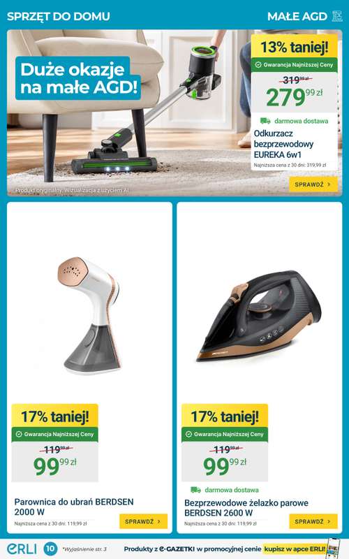 ERLI - gazetka promocyjna Gazetka od poniedziałku 12.10 do niedzieli 18.10 - strona 10