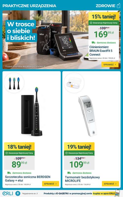 ERLI - gazetka promocyjna Gazetka od poniedziałku 12.10 do niedzieli 18.10 - strona 8