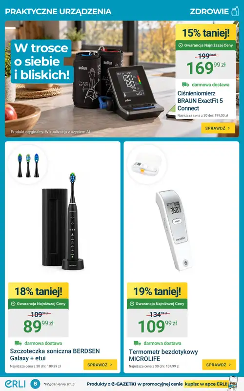 ERLI - gazetka promocyjna Gazetka od poniedziałku 12.10 do niedzieli 18.10 - strona 8