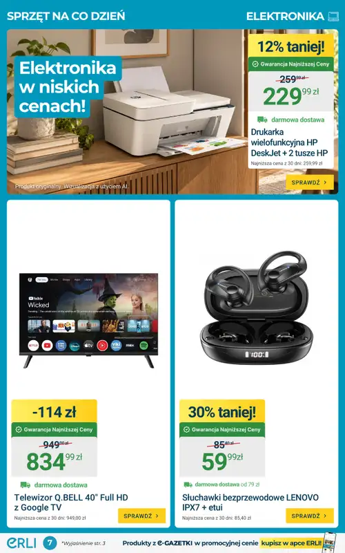 ERLI - gazetka promocyjna Gazetka od poniedziałku 12.10 do niedzieli 18.10 - strona 7