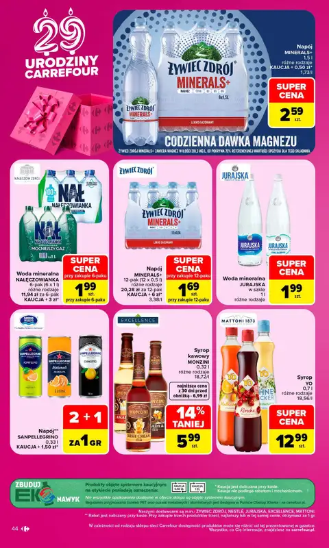 Carrefour - gazetka promocyjna Gazetka Carrefour od poniedziałku od poniedziałku 12.10 do soboty 17.10 - strona 44