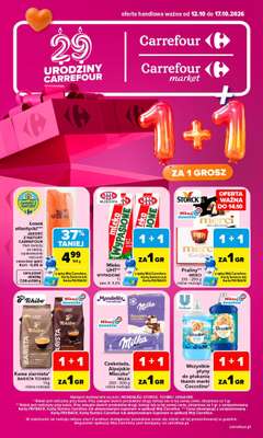 Carrefour - gazetka promocyjna Gazetka Carrefour od poniedziałku od poniedziałku 12.10 do soboty 17.10