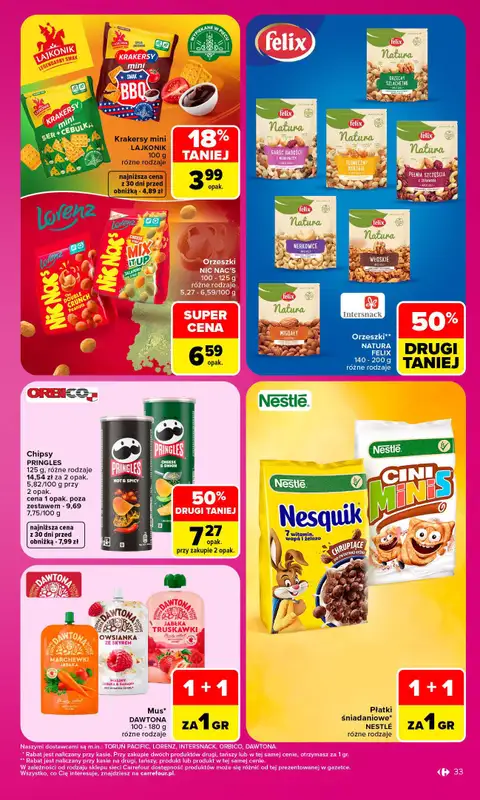 Carrefour - gazetka promocyjna Gazetka Carrefour od poniedziałku od poniedziałku 12.10 do soboty 17.10 - strona 33