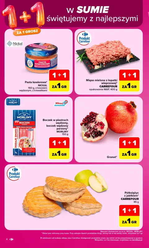 Carrefour - gazetka promocyjna Gazetka Carrefour od poniedziałku od poniedziałku 12.10 do soboty 17.10 - strona 4