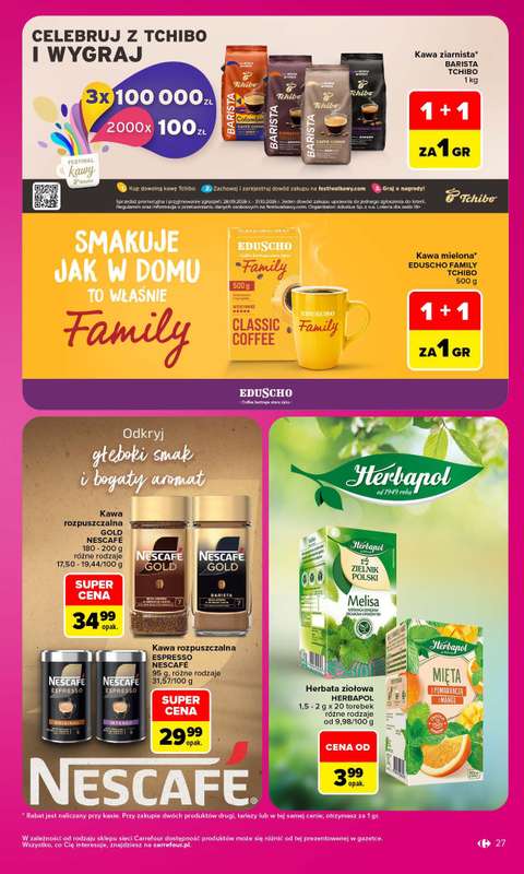 Carrefour - gazetka promocyjna Gazetka Carrefour od poniedziałku od poniedziałku 12.10 do soboty 17.10 - strona 27