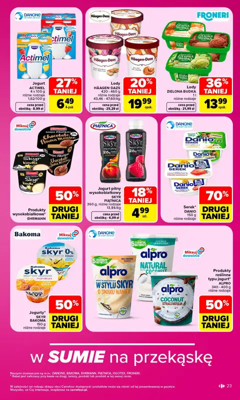 Carrefour - gazetka promocyjna Gazetka Carrefour od poniedziałku od poniedziałku 12.10 do soboty 17.10 - strona 23