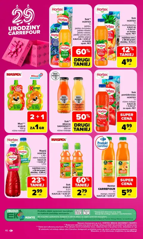 Carrefour - gazetka promocyjna Gazetka Carrefour od poniedziałku od poniedziałku 12.10 do soboty 17.10 - strona 46