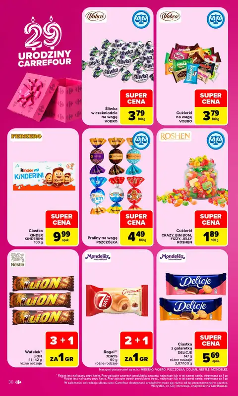 Carrefour - gazetka promocyjna Gazetka Carrefour od poniedziałku od poniedziałku 12.10 do soboty 17.10 - strona 30