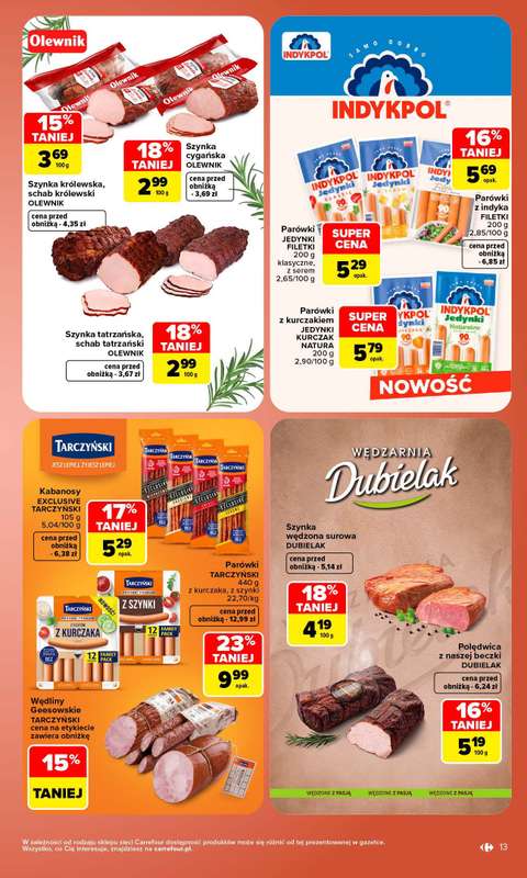 Carrefour - gazetka promocyjna Gazetka Carrefour od poniedziałku od poniedziałku 12.10 do soboty 17.10 - strona 13
