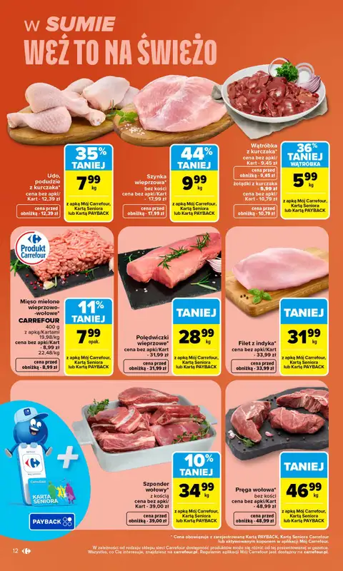 Carrefour - gazetka promocyjna Gazetka Carrefour od poniedziałku od poniedziałku 12.10 do soboty 17.10 - strona 12