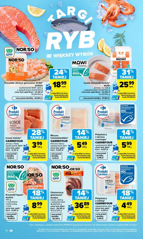 Carrefour - gazetka promocyjna Gazetka Carrefour od poniedziałku od poniedziałku 12.10 do soboty 17.10 - strona 10