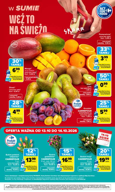 Carrefour - gazetka promocyjna Gazetka Weź to na świeżo od poniedziałku 12.10 do soboty 17.10 - strona 7