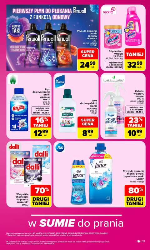 Carrefour Market - gazetka promocyjna Gazetka Carrefour Market od poniedziałku od poniedziałku 12.10 do soboty 17.10 - strona 53