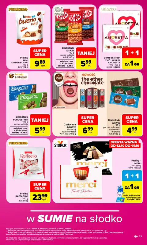 Carrefour Market - gazetka promocyjna Gazetka Carrefour Market od poniedziałku od poniedziałku 12.10 do soboty 17.10 - strona 29
