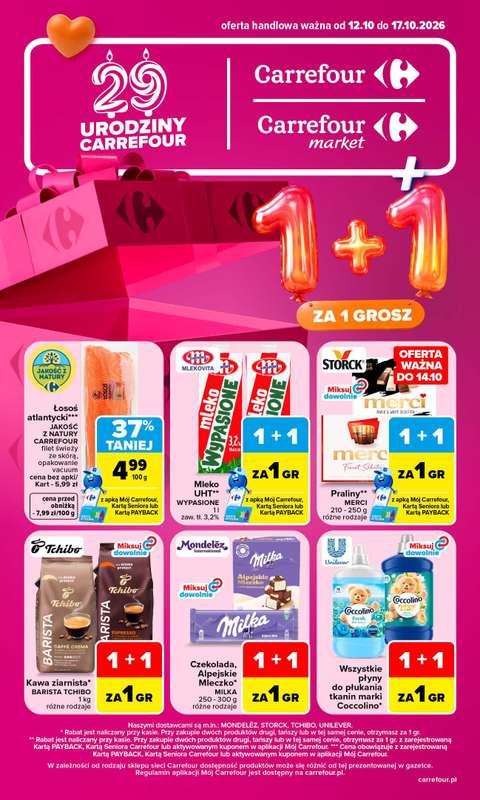 Carrefour Market - gazetka promocyjna Gazetka Carrefour Market od poniedziałku od poniedziałku 12.10 do soboty 17.10