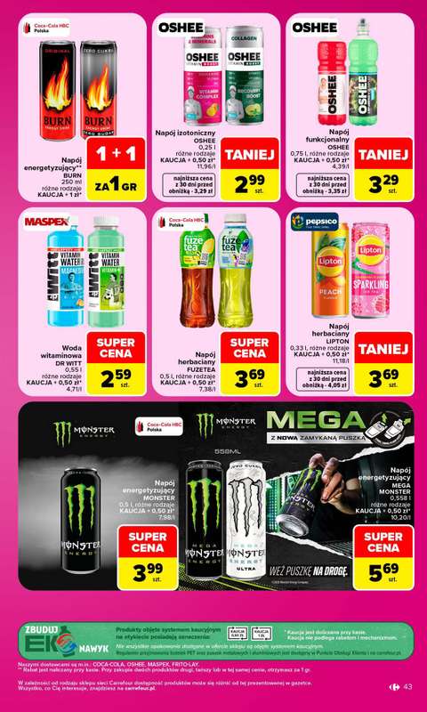 Carrefour Market - gazetka promocyjna Gazetka Carrefour Market od poniedziałku od poniedziałku 12.10 do soboty 17.10 - strona 43