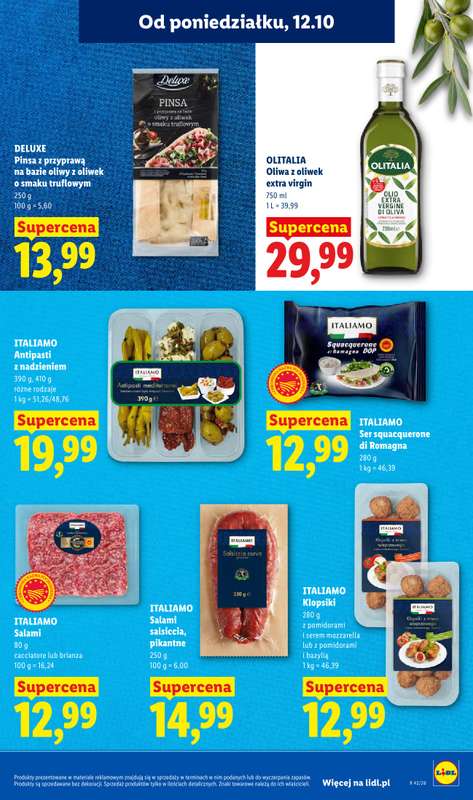 Lidl - gazetka promocyjna Od poniedziałku od poniedziałku 12.10 do środy 14.10 - strona 63