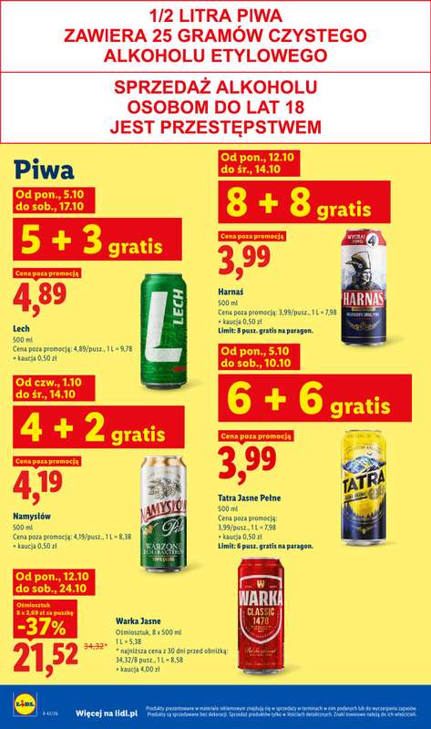 Lidl - gazetka promocyjna Od poniedziałku od poniedziałku 12.10 do środy 14.10 - strona 96