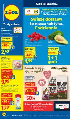 Lidl - gazetka promocyjna Od poniedziałku od poniedziałku 12.10 do środy 14.10