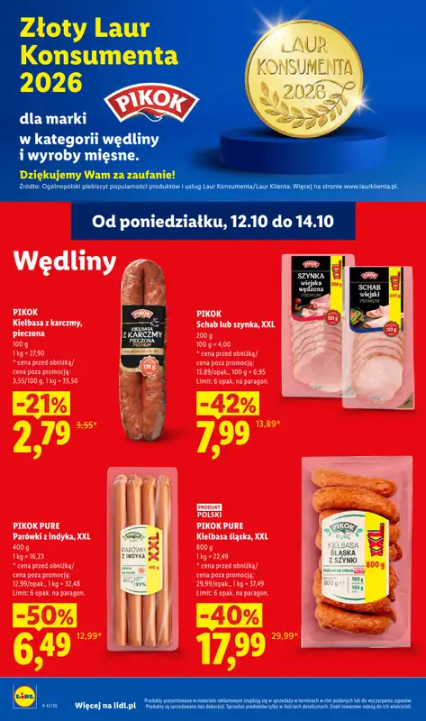 Lidl - gazetka promocyjna Od poniedziałku od poniedziałku 12.10 do środy 14.10 - strona 80