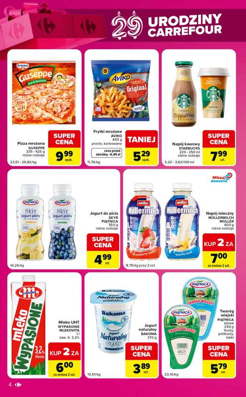 Carrefour Market - gazetka promocyjna W sumie urodzinowe okazje od wtorku 13.10 do poniedziałku 19.10 - strona 4