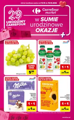 Carrefour Market - gazetka promocyjna W sumie urodzinowe okazje od wtorku 13.10 do poniedziałku 19.10