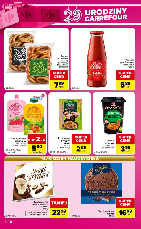 Carrefour Express - gazetka promocyjna Gazetka ekspresowe zakupy od wtorku 13.10 do poniedziałku 19.10 - strona 4