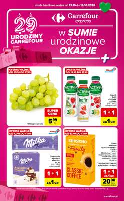 Carrefour Express - gazetka promocyjna Gazetka ekspresowe zakupy od wtorku 13.10 do poniedziałku 19.10
