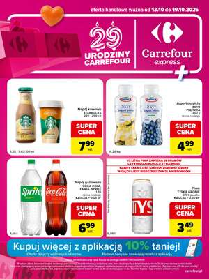 Carrefour Express - gazetka promocyjna Gazetka Express od wtorku 13.10 do poniedziałku 19.10