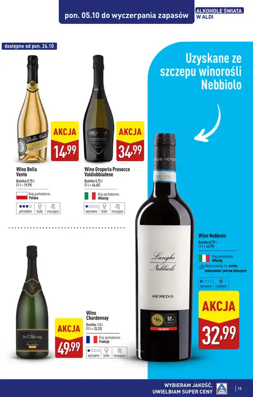 Aldi - gazetka promocyjna Świat alkoholi od poniedziałku 05.10 do soboty 31.10 - strona 16