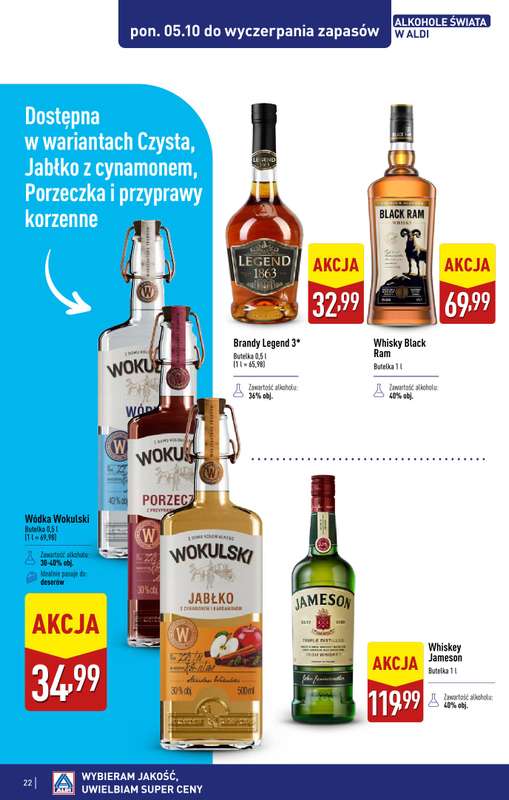 Aldi - gazetka promocyjna Świat alkoholi od poniedziałku 05.10 do soboty 31.10 - strona 23