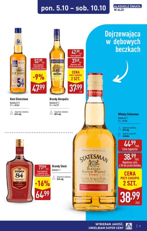 Aldi - gazetka promocyjna Świat alkoholi od poniedziałku 05.10 do soboty 31.10 - strona 4