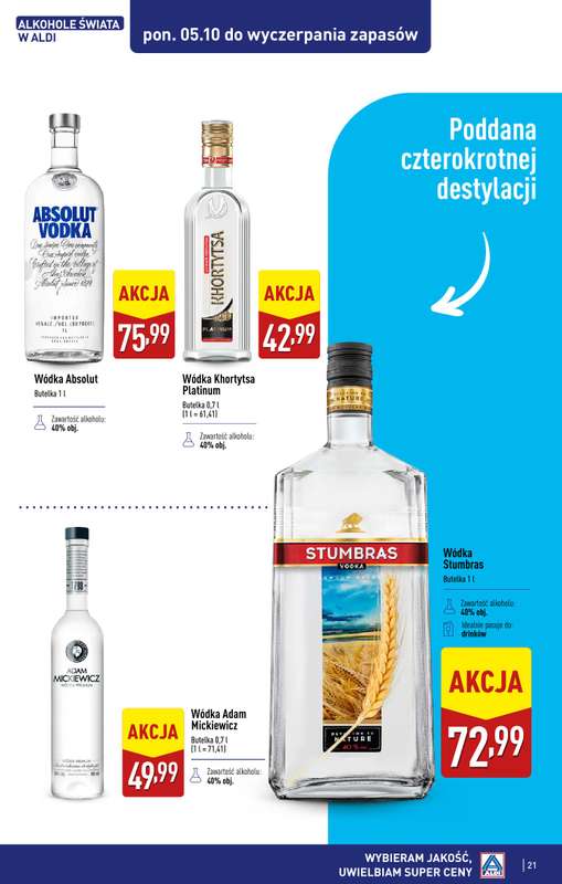 Aldi - gazetka promocyjna Świat alkoholi od poniedziałku 05.10 do soboty 31.10 - strona 22