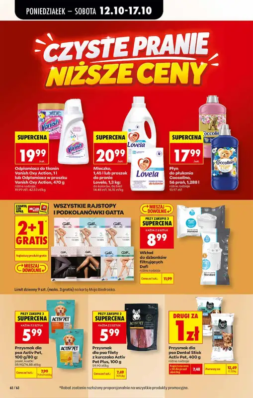 Biedronka - gazetka promocyjna Od poniedziałku od poniedziałku 12.10 do soboty 17.10 - strona 62