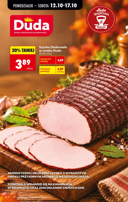 Biedronka - gazetka promocyjna Od poniedziałku, Z ladą tradycyjną od poniedziałku 12.10 do soboty 17.10 - strona 36