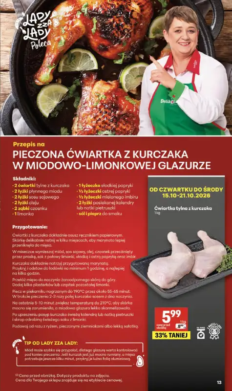 Delikatesy Centrum - gazetka promocyjna Gazetka od czwartku 15.10 do środy 21.10 - strona 13