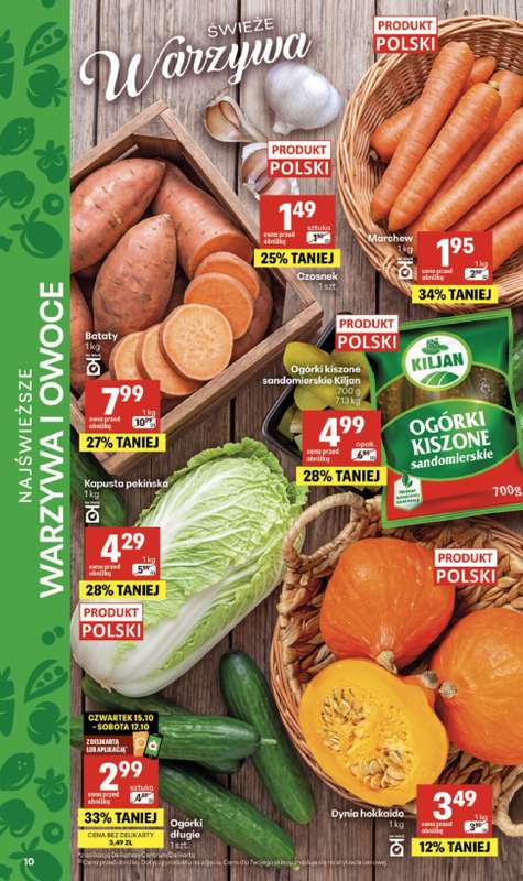 Delikatesy Centrum - gazetka promocyjna Gazetka od czwartku 15.10 do środy 21.10 - strona 10