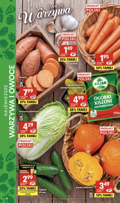 Delikatesy Centrum - gazetka promocyjna Gazetka od czwartku 15.10 do środy 21.10 - strona 10