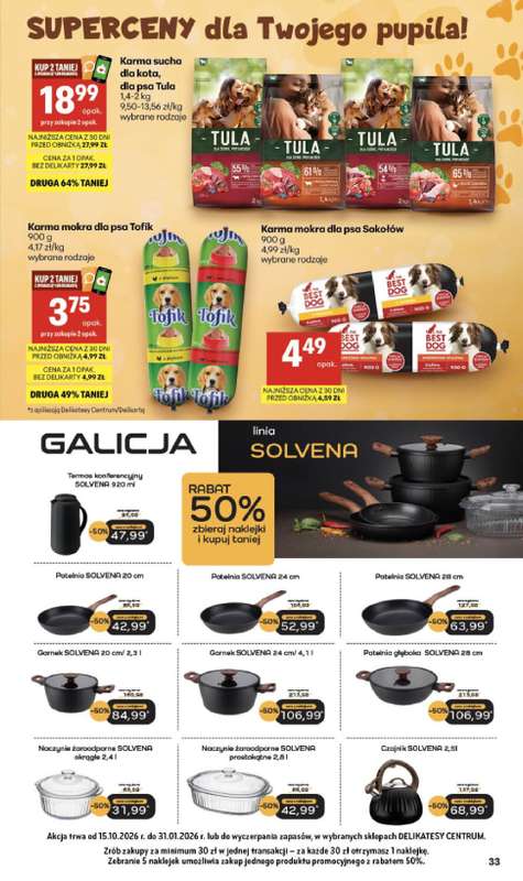 Delikatesy Centrum - gazetka promocyjna Gazetka od czwartku 15.10 do środy 21.10 - strona 33