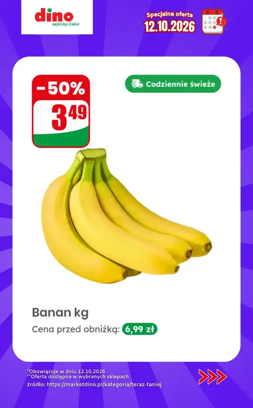 Dino - gazetka promocyjna Specjalna oferta na 12.10.2026 - promocje spoza gazetki od poniedziałku 12.10 do poniedziałku 12.10 - strona 2