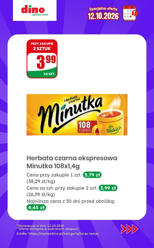 Dino - gazetka promocyjna Specjalna oferta na 12.10.2026 - promocje spoza gazetki od poniedziałku 12.10 do poniedziałku 12.10 - strona 9
