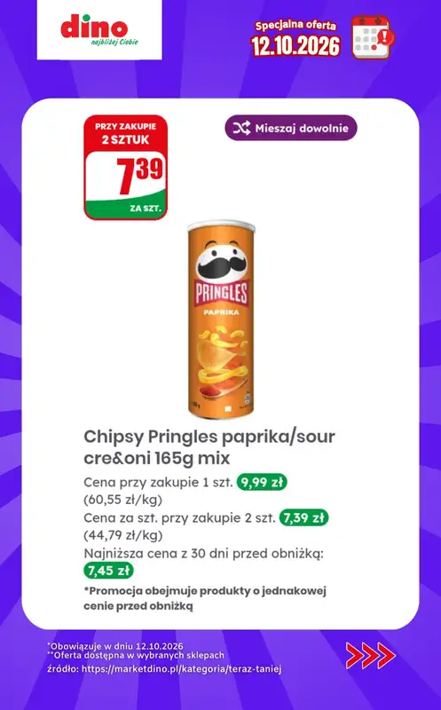 Dino - gazetka promocyjna Specjalna oferta na 12.10.2026 - promocje spoza gazetki od poniedziałku 12.10 do poniedziałku 12.10 - strona 7