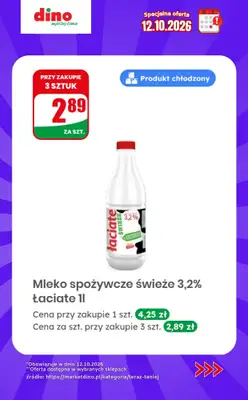 Dino - gazetka promocyjna Specjalna oferta na 12.10.2026 - promocje spoza gazetki od poniedziałku 12.10 do poniedziałku 12.10 - strona 3