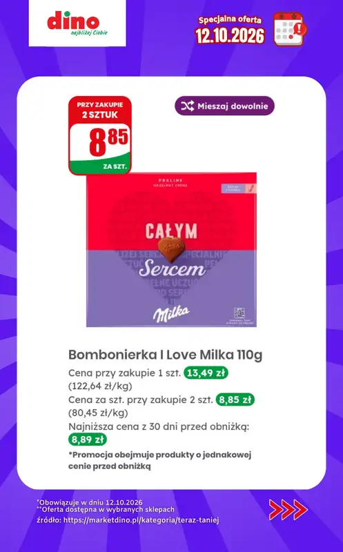 Dino - gazetka promocyjna Specjalna oferta na 12.10.2026 - promocje spoza gazetki od poniedziałku 12.10 do poniedziałku 12.10 - strona 6