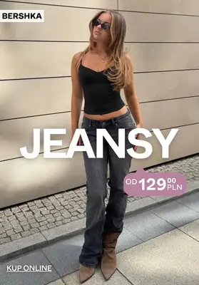 Bershka - gazetka promocyjna Jeansy damskie od 129,00 PLN od poniedziałku 12.10 
