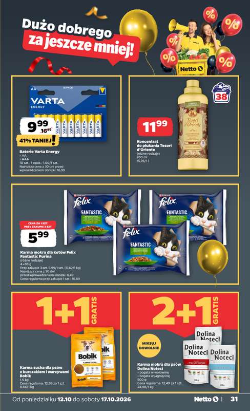 Netto - gazetka promocyjna Gazetka Spożywcza od poniedziałku 12.10 do soboty 17.10 - strona 31
