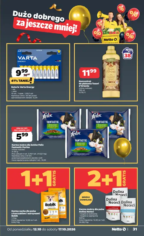 Netto - gazetka promocyjna Gazetka Spożywcza od poniedziałku 12.10 do soboty 17.10 - strona 31