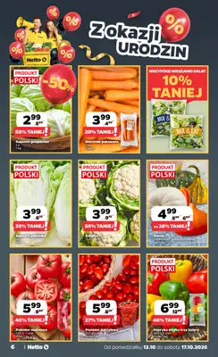 Netto - gazetka promocyjna Gazetka Spożywcza od poniedziałku 12.10 do soboty 17.10 - strona 6