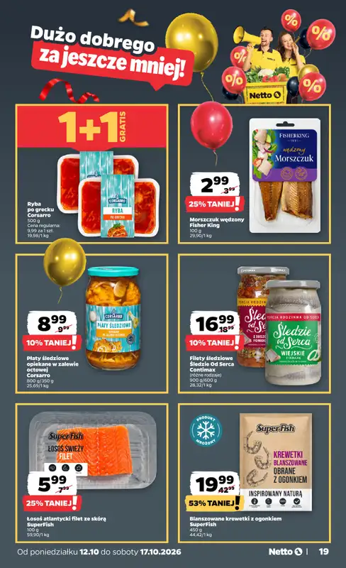 Netto - gazetka promocyjna Gazetka Spożywcza od poniedziałku 12.10 do soboty 17.10 - strona 19